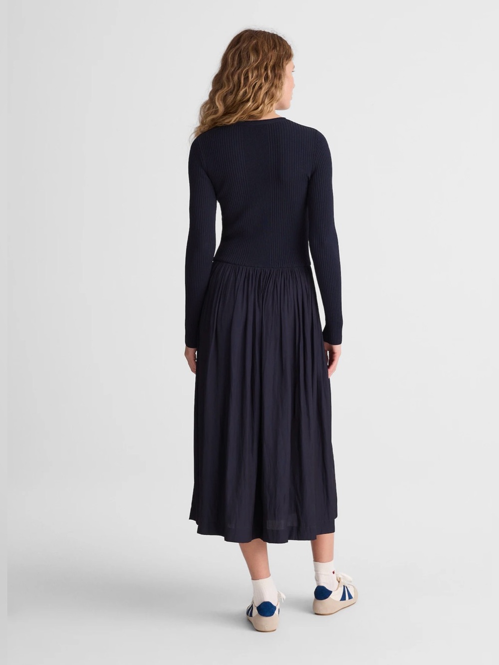 Madewell Ribbed Scoopneck Midi Dress - Picture 4 of 5